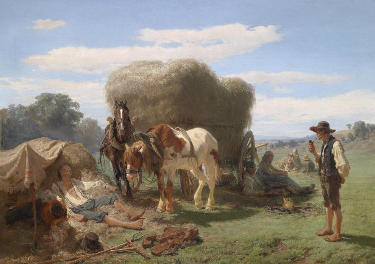 Pihenjen az aratáskor alkotó: Hermann Kauffmann the Elder