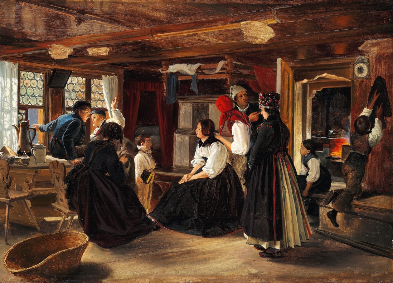 Esküvői előkészületek alkotó: Hermann Sondermann