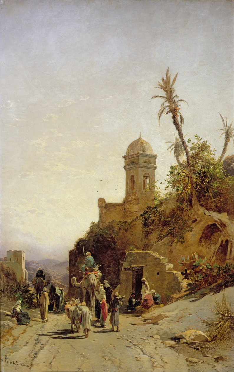 Az induló karaván, Bethanin, 1880 körül alkotó: Hermann David Salomon Corrodi