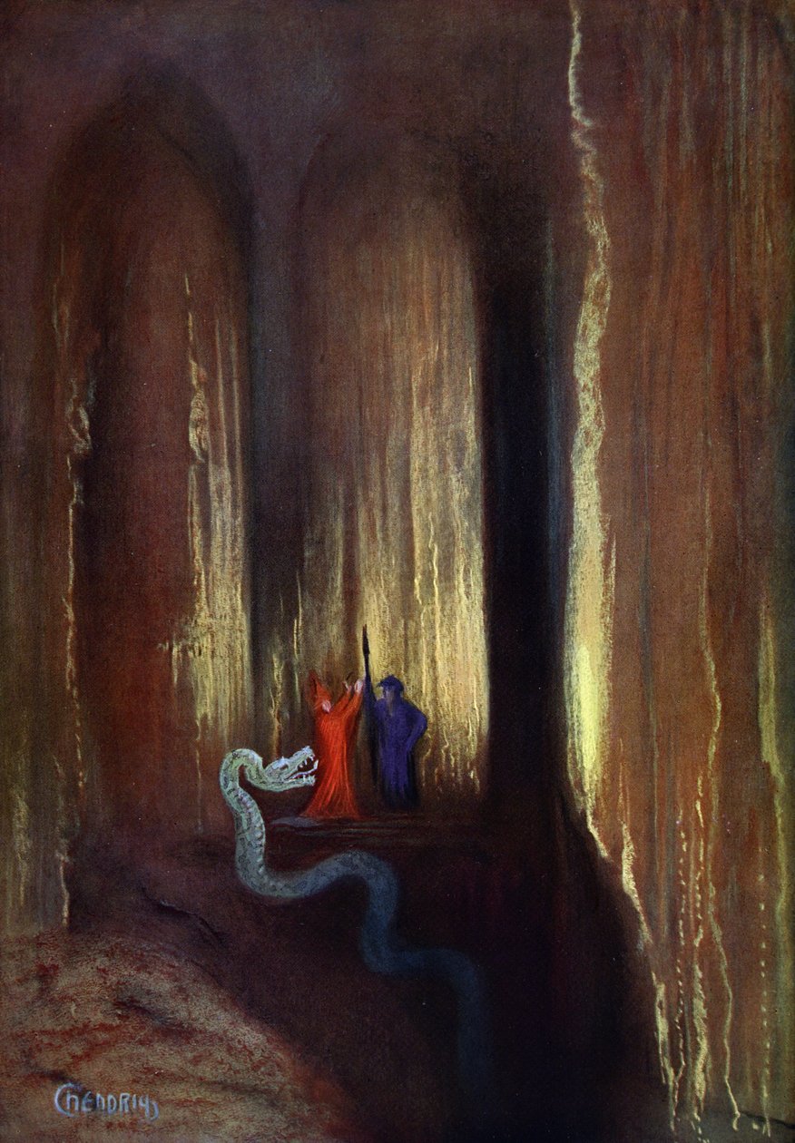 Sötét barlang, 1906 alkotó: Hermann Hendrich