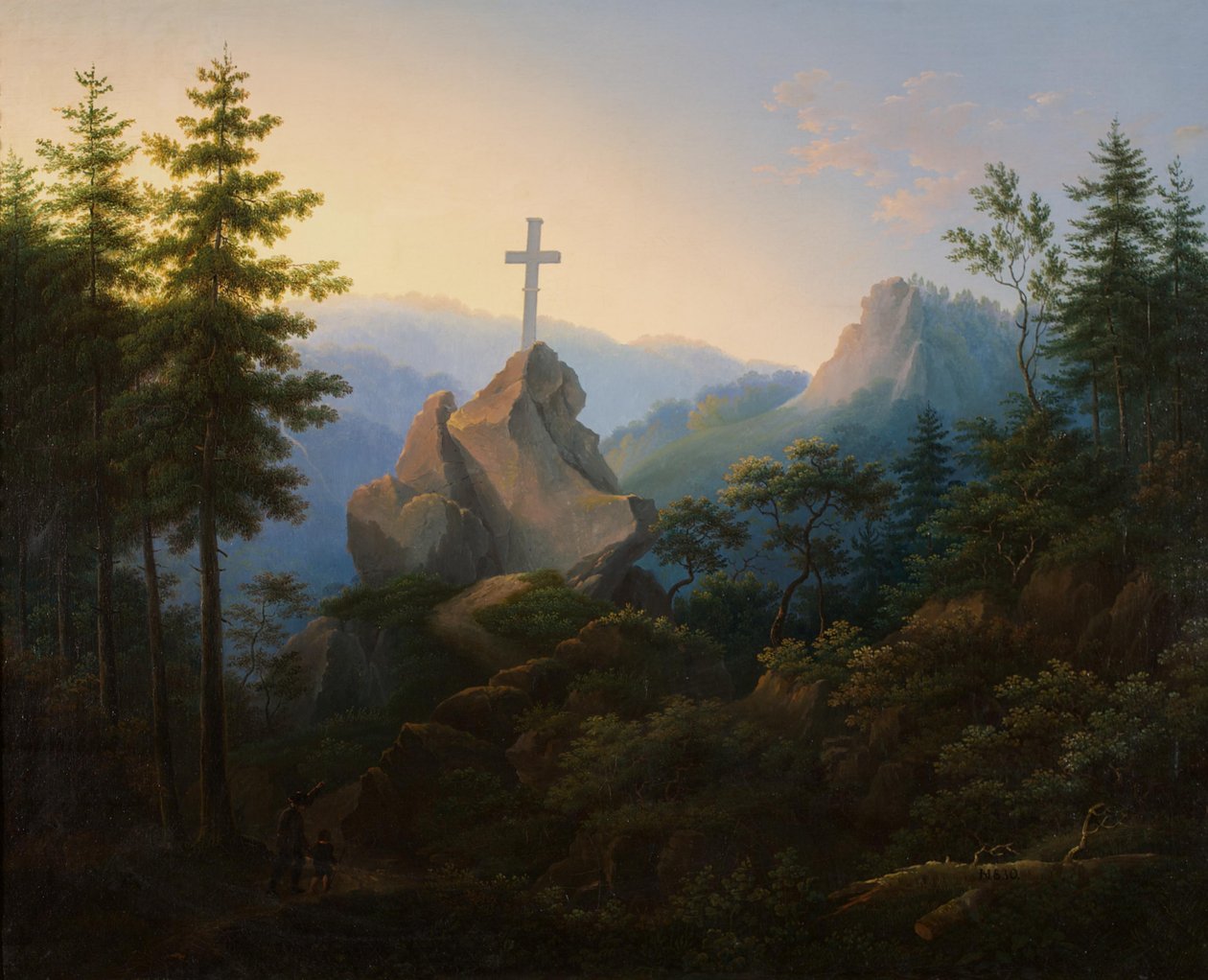 Az Ilsenstein a Brocken lábánál a Harz-hegységben alkotó: Hermann Josef Neefe