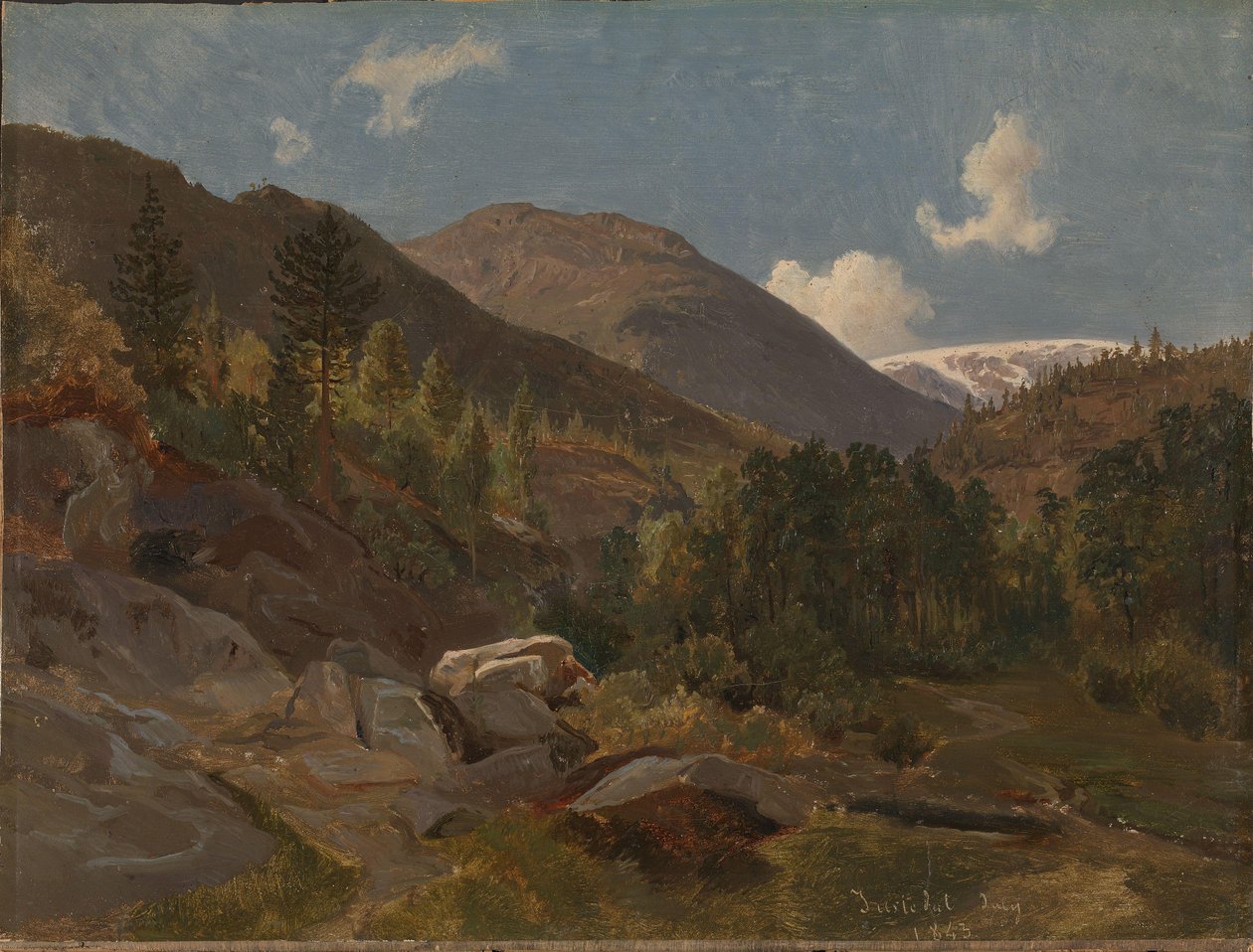 Norvég táj alkotó: Hermann Kauffmann the Elder
