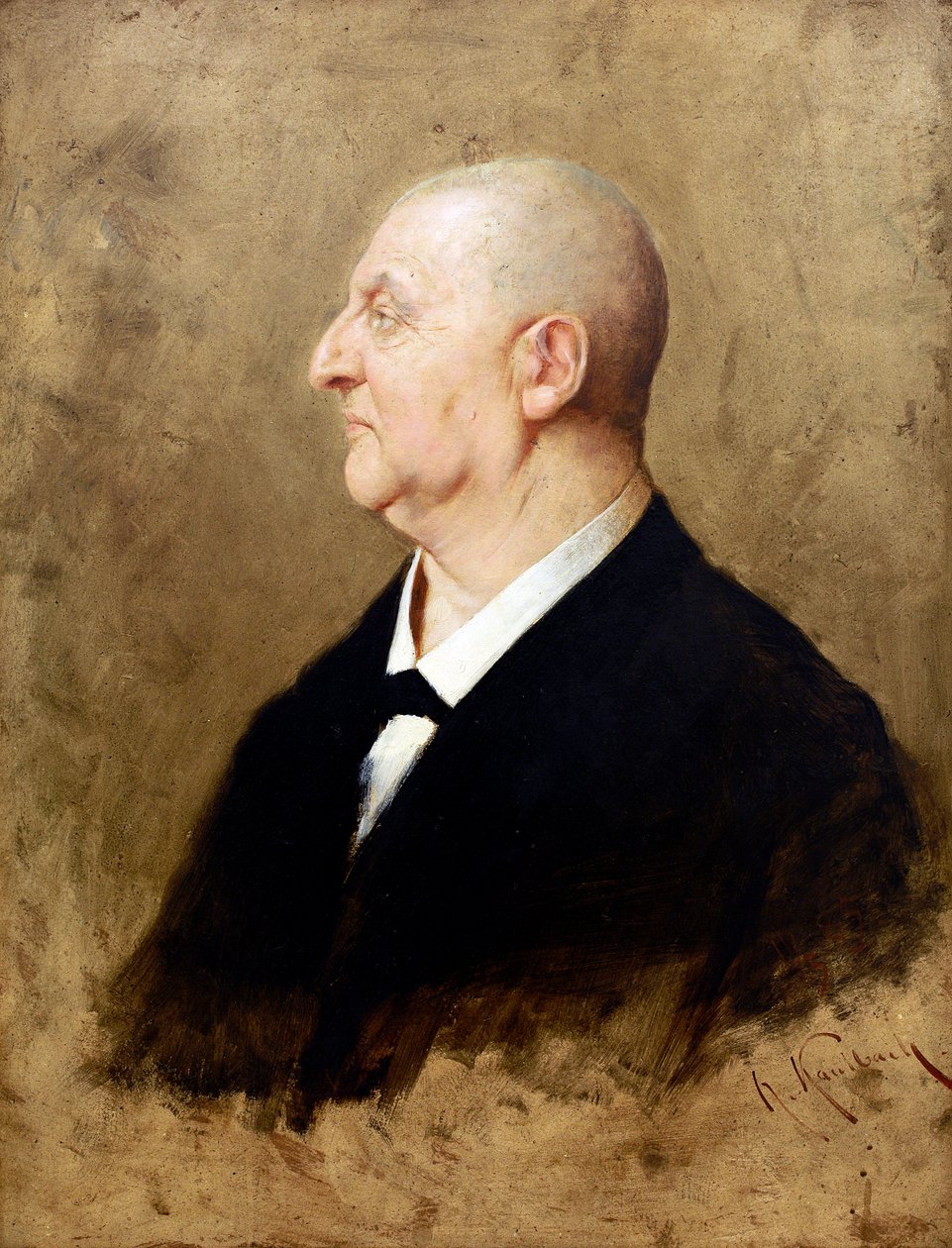 Anton Bruckner (1824-1896) portréja Hermann von Kaulbachról (1846-1909) alkotó: Hermann Kaulbach