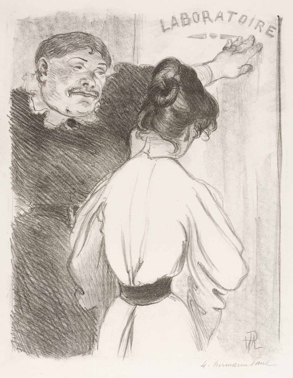 Laboratórium, c. 1900. alkotó: Hermann Paul