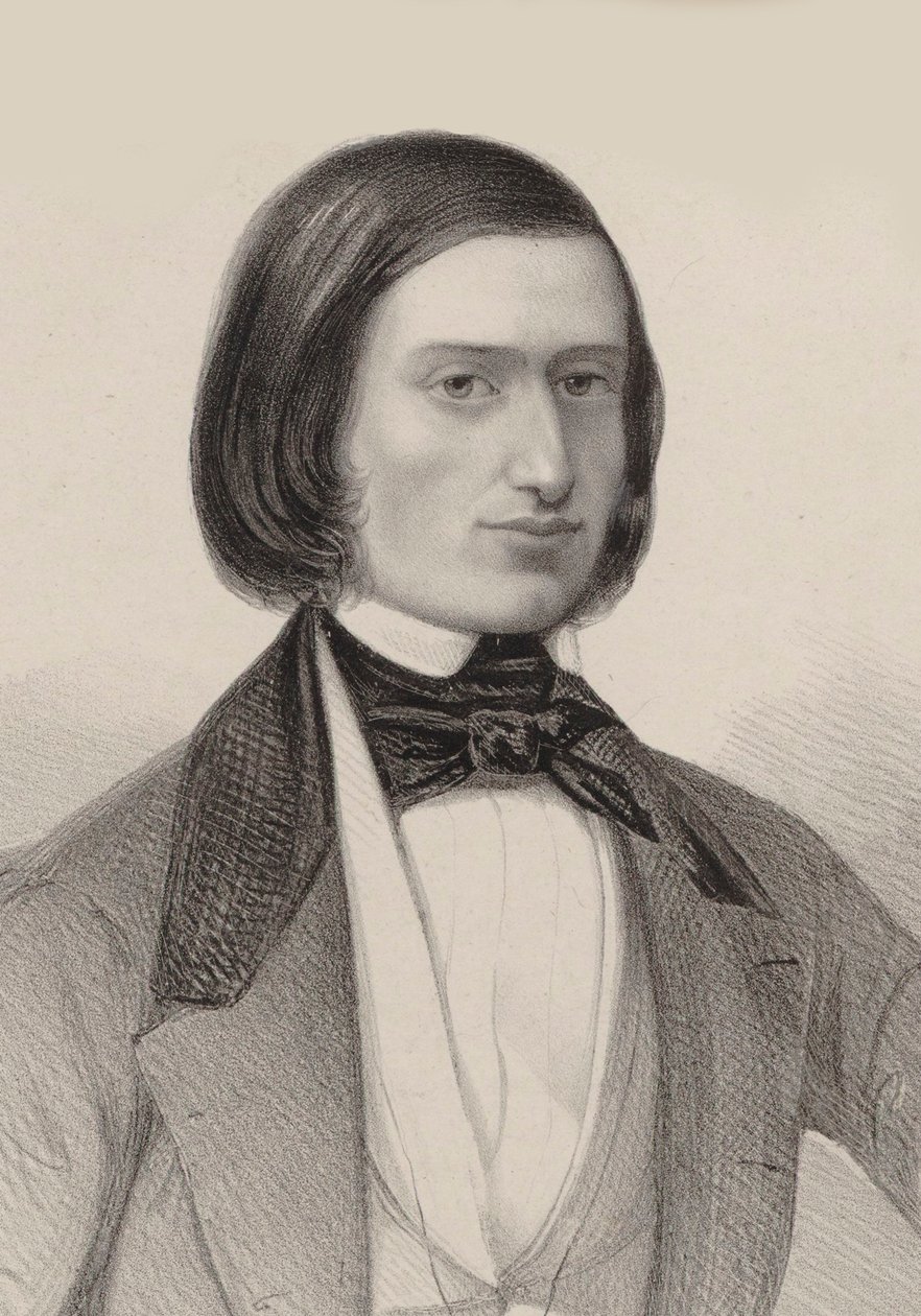 Jacques Offenbach portréja 1819-1880, 1846. alkotó: Hermann Raunheim