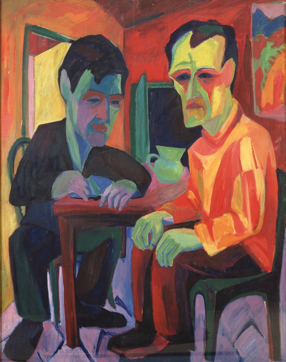 A vita; A beszélgetés, 1925 körül alkotó: Hermann Scherer