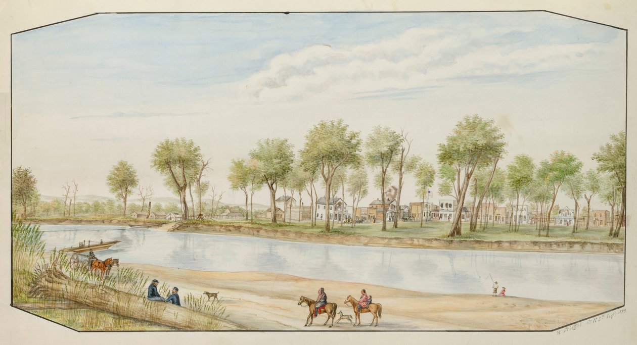 Miles City, Montana, 1879. alkotó: Hermann Stieffel