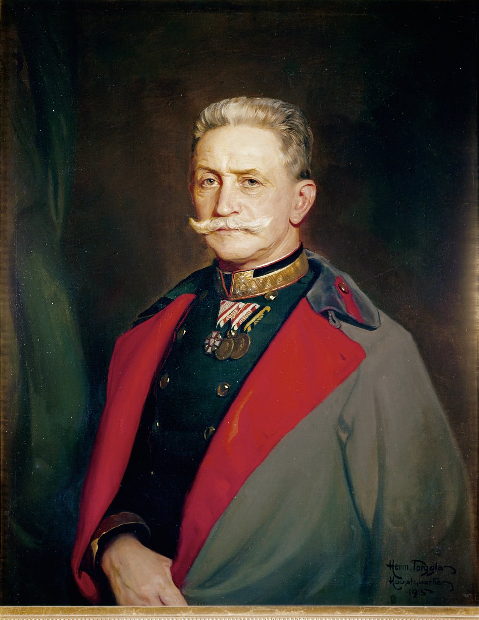 Franz Conrad von Hoetzendorf osztrák tábornagy ... (olaj, vászon) alkotó: Hermann Torggler