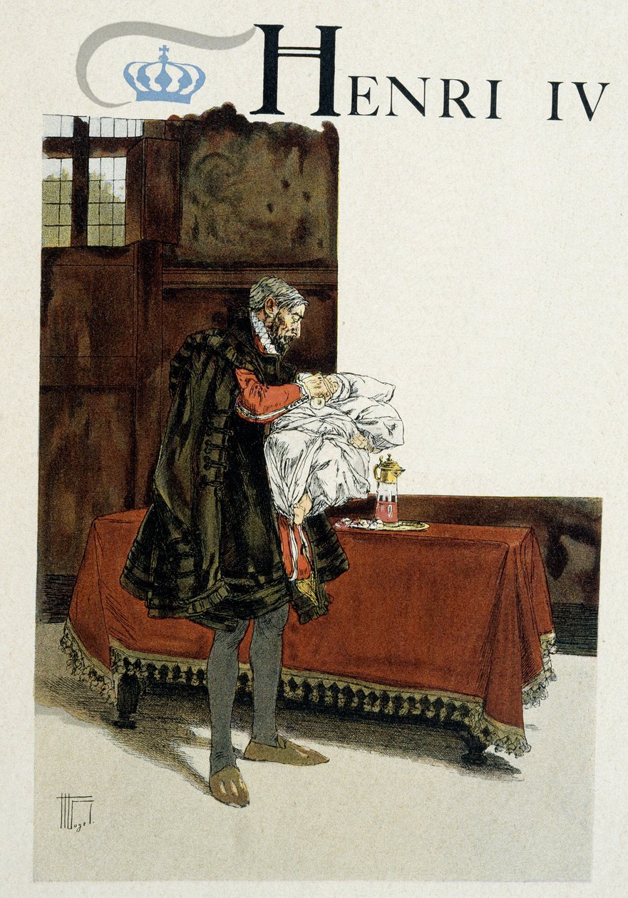 IV. Henrik (1553-1610) születése, nagyapja (Henri d