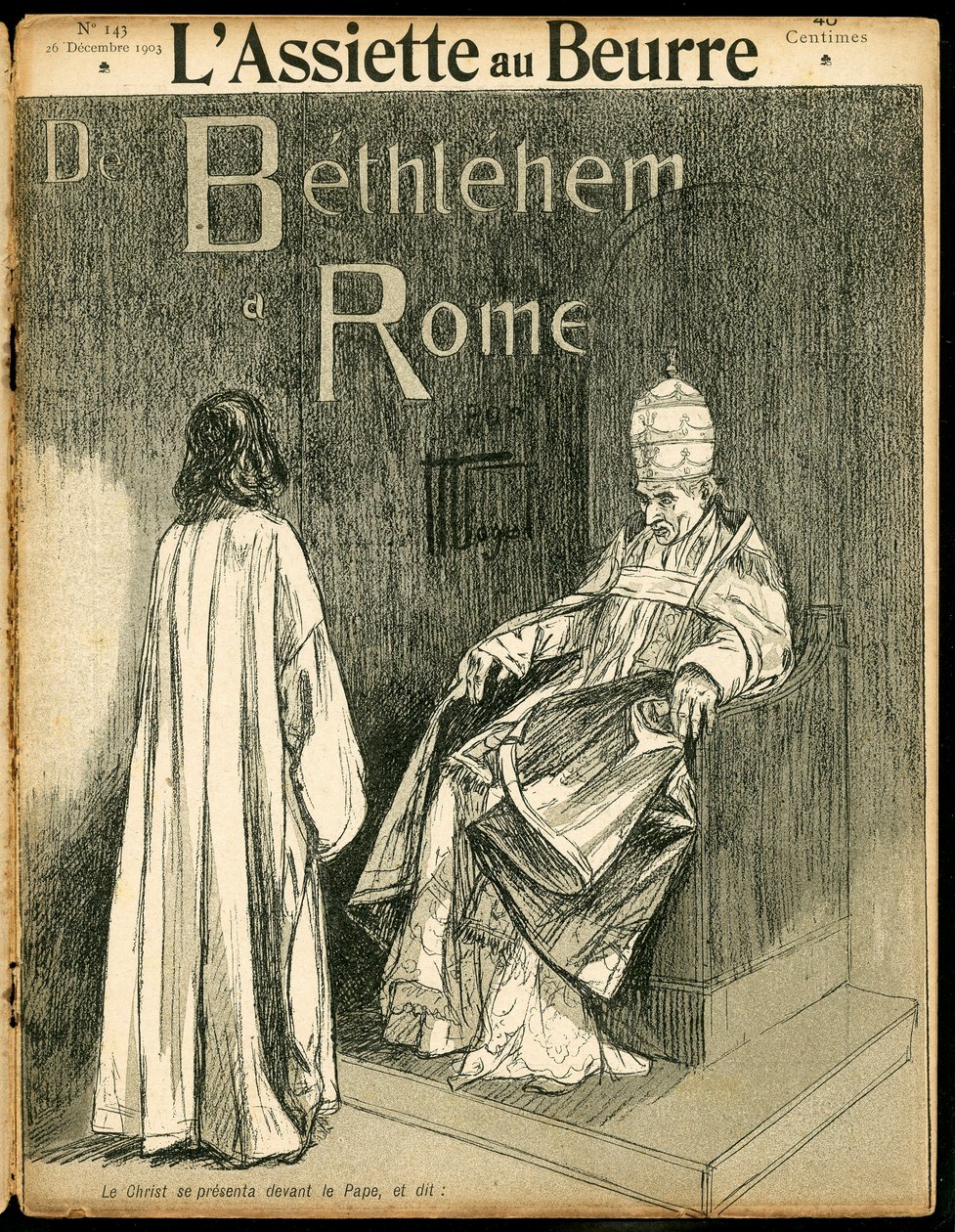 A „The Butter Plate” borítója, 143. szám, Satirique en N & B alkotó: Hermann Vogel