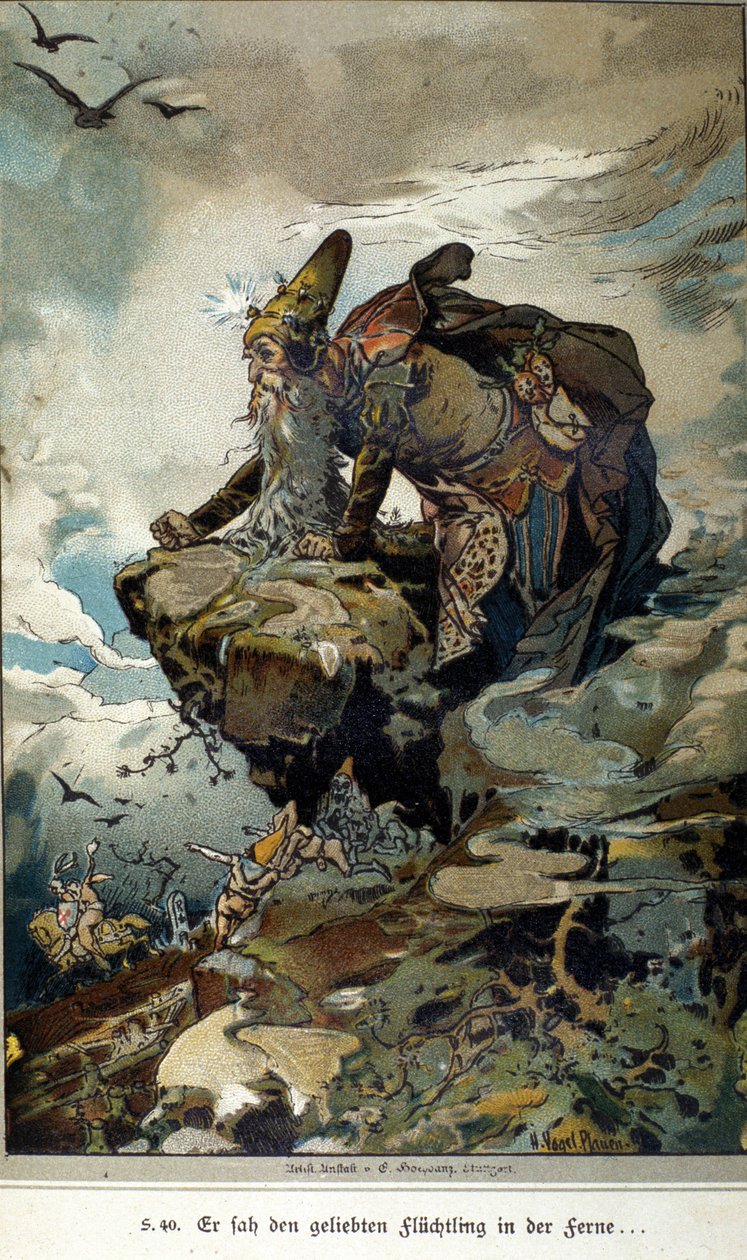 Vogel illusztrációja Grimm testvérek Jacob (1785-1863) és Wilhelm (1786-1859) meséjéhez alkotó: Hermann Vogel