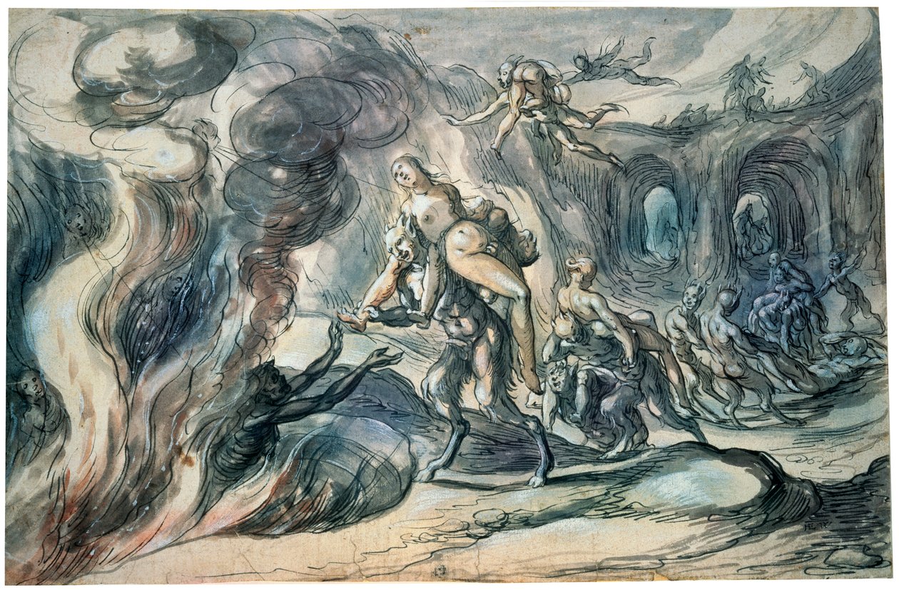 Eurydice a pokolban, 17. század eleje. alkotó: Hermann Weyer