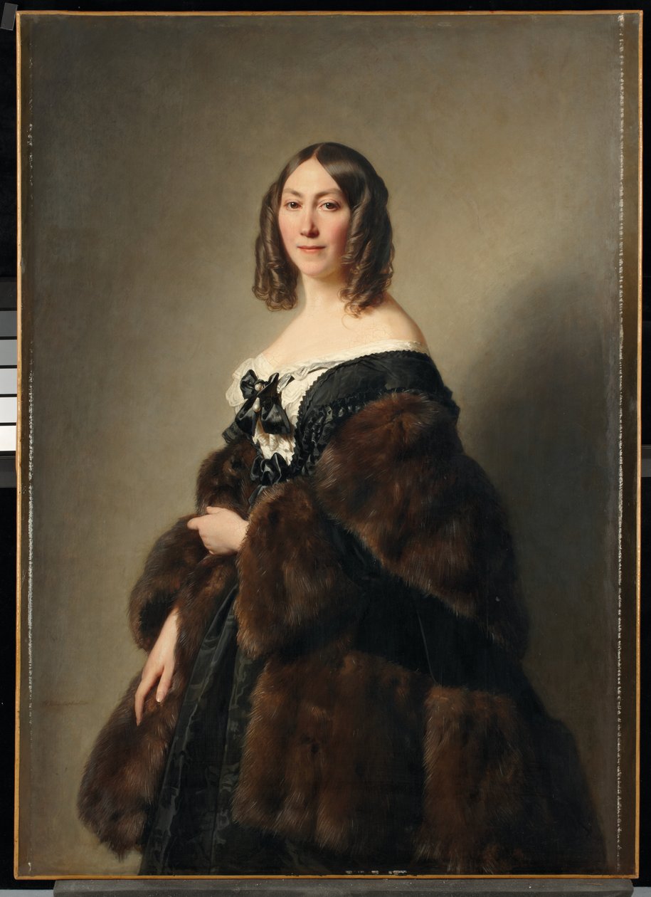 Cécile Charlotte Furtado-Heine portréja (olaj, vászon) alkotó: Hermann Winterhalter
