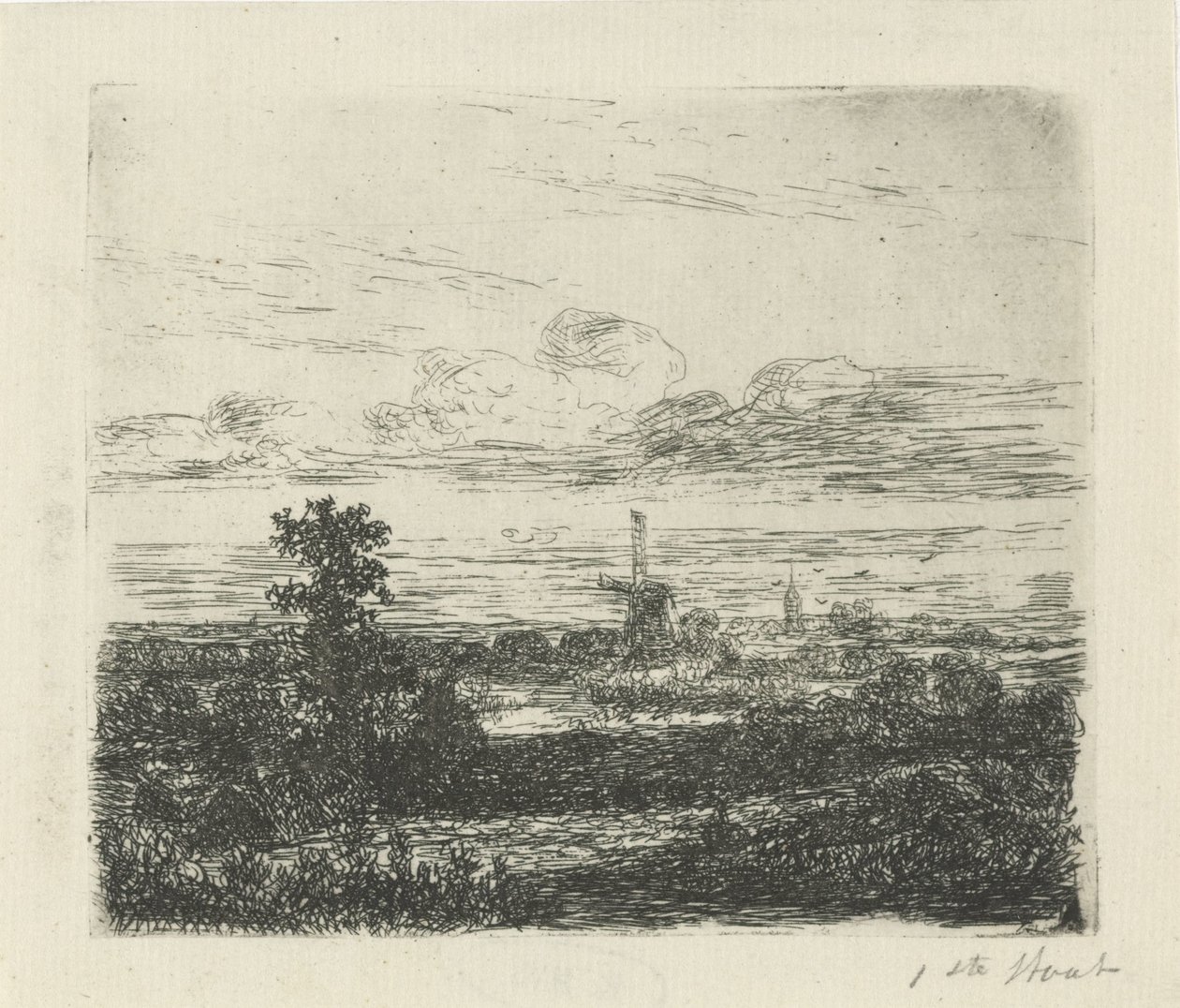 Táj malommal alkotó: Hermanus Jan Hendrik van Rijkelijkhuysen
