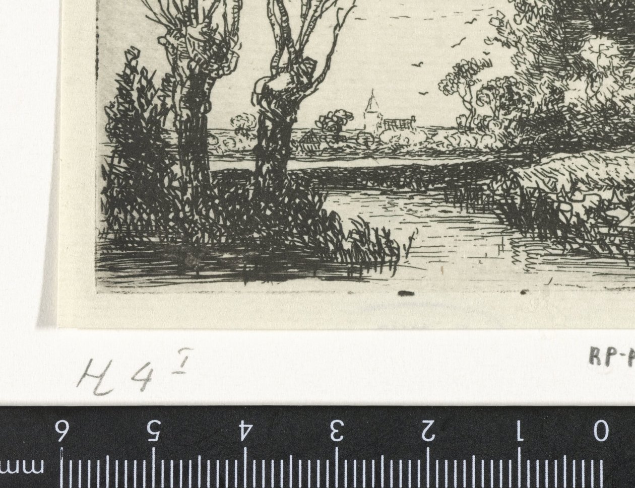 Táj két szárfüzekkel alkotó: Hermanus Jan Hendrik van Rijkelijkhuysen