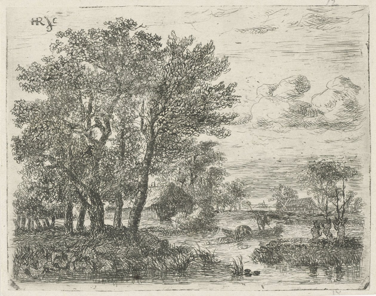 Halászok egy csónakban alkotó: Hermanus Jan Hendrik van Rijkelijkhuysen