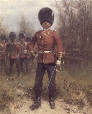 A Grenadier Gárda egyik tisztjének portréja alkotó: Hermanus Koekkoek