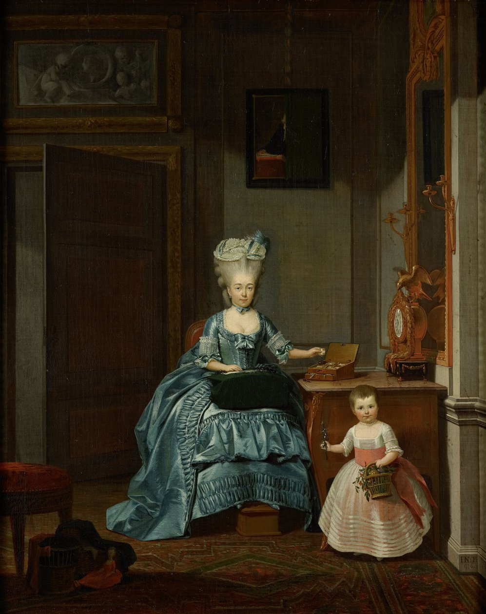 Susanna van Collen, Mogge és lánya, 1776 alkotó: Hermanus Numan
