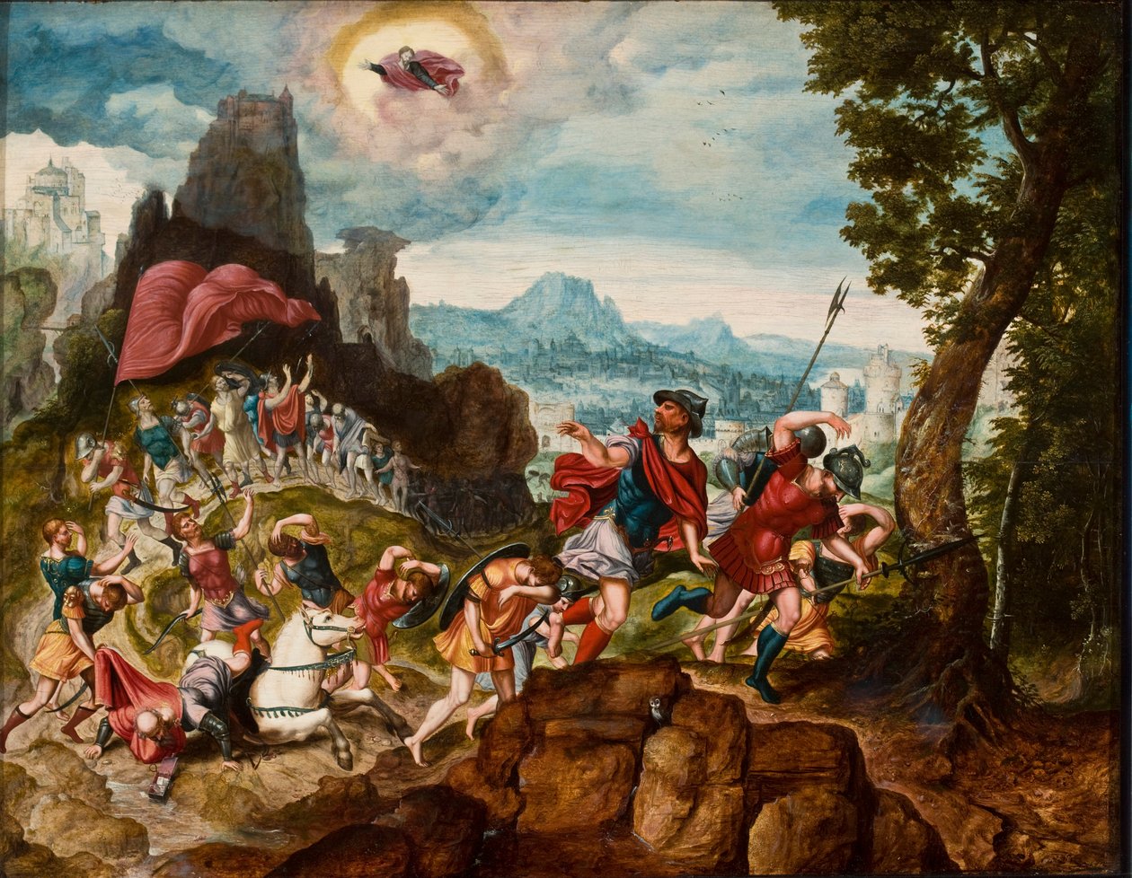 Táj Saul megtérésével a damaszkuszi úton, 1545 körül alkotó: Herri met de Bles