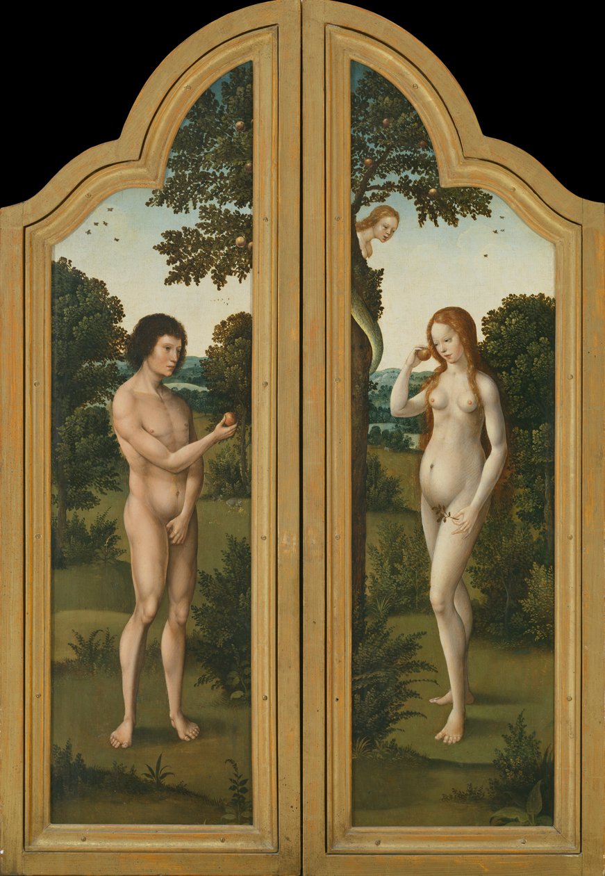 Ádám és Éva (fára festmény) alkotó: Herri met de (c.1510 p.1550) Bles