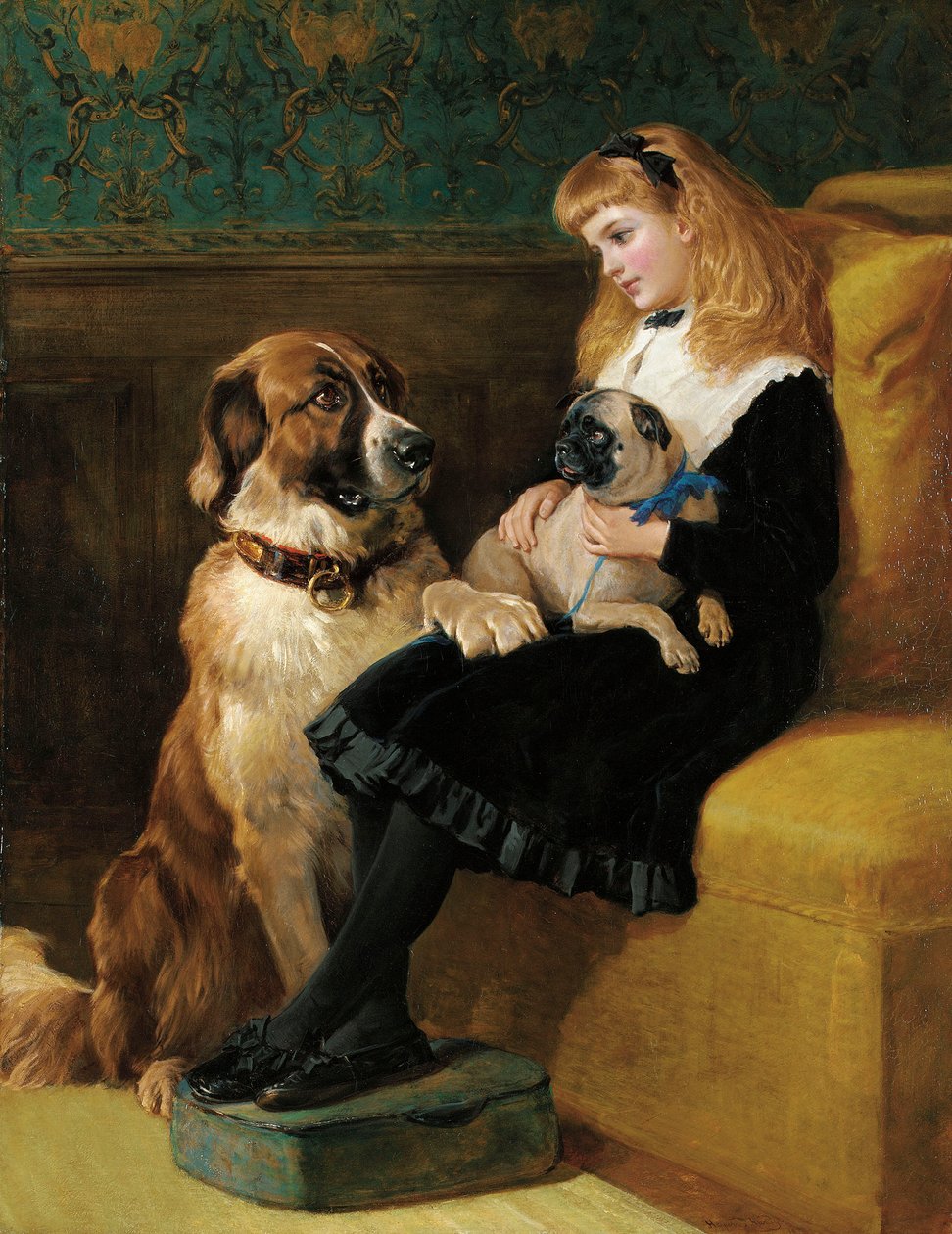 Egyetlen játszótársa, 1870 alkotó: Heywood Hardy