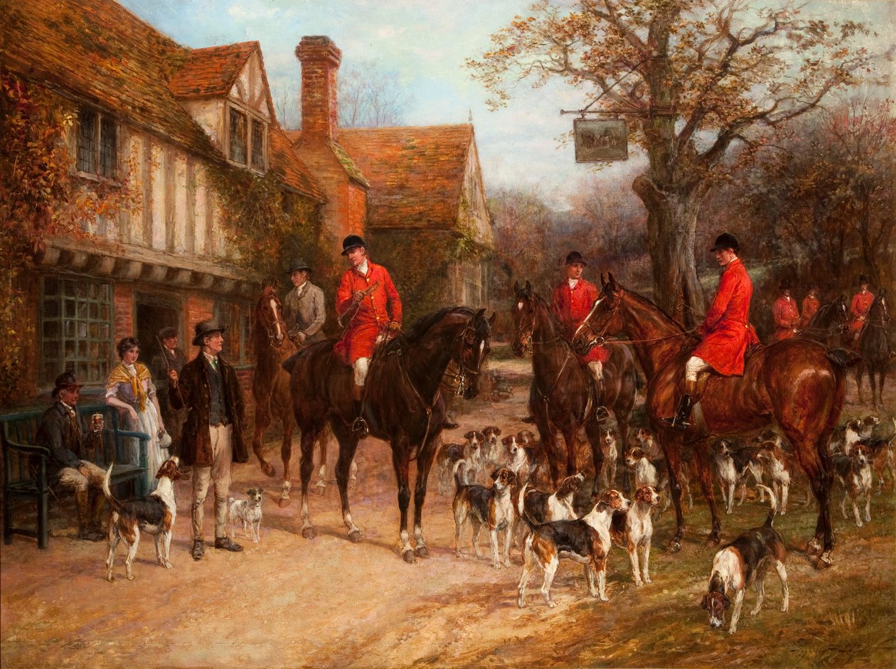 The Meet, Ye Olde Wayside Inn alkotó: Heywood Hardy