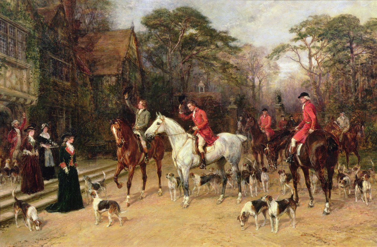 Találkozás az udvarházban, 1908 alkotó: Heywood Hardy