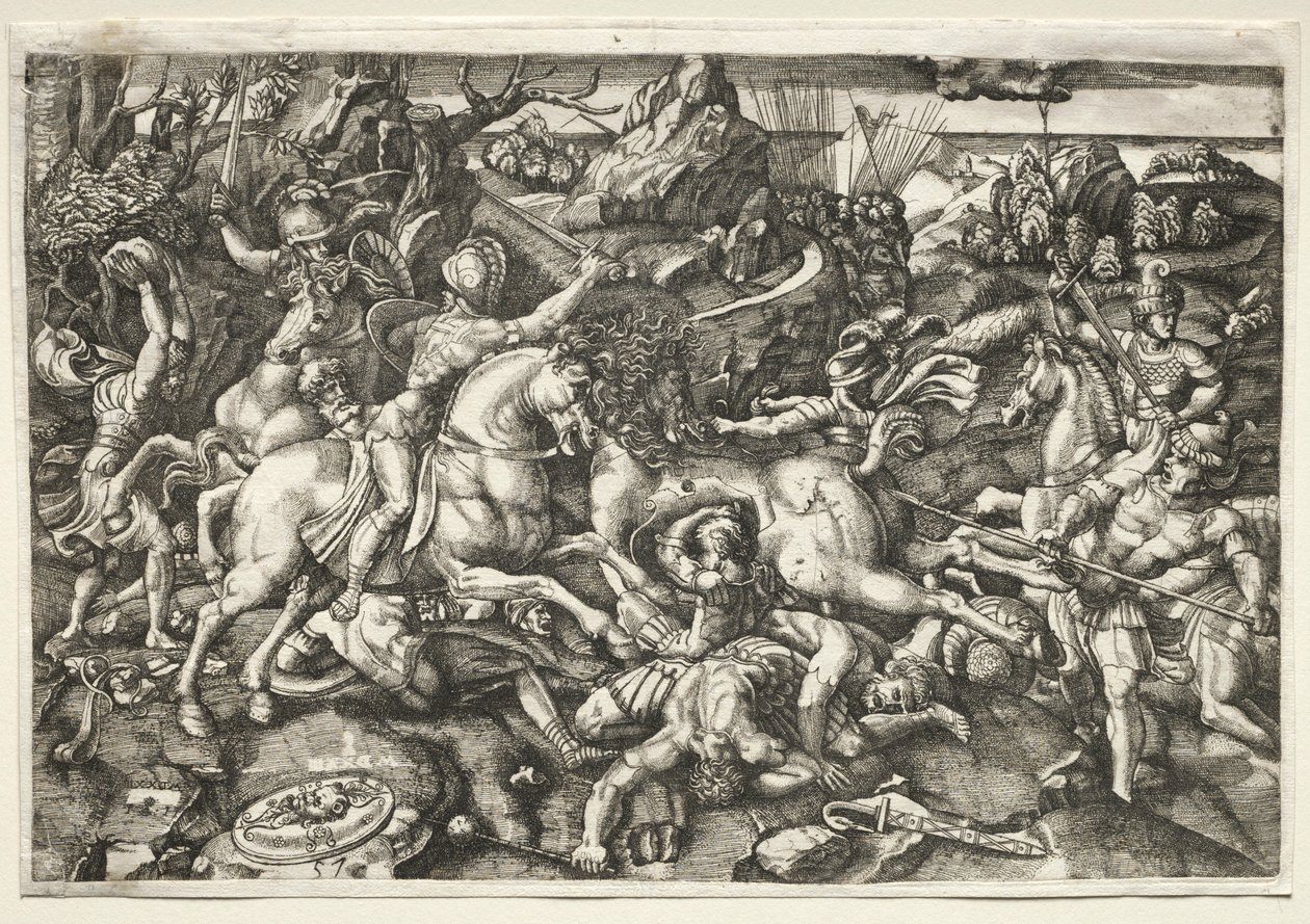 Harc lovasok között, 1523. alkotó: Hieronymous Hopfer