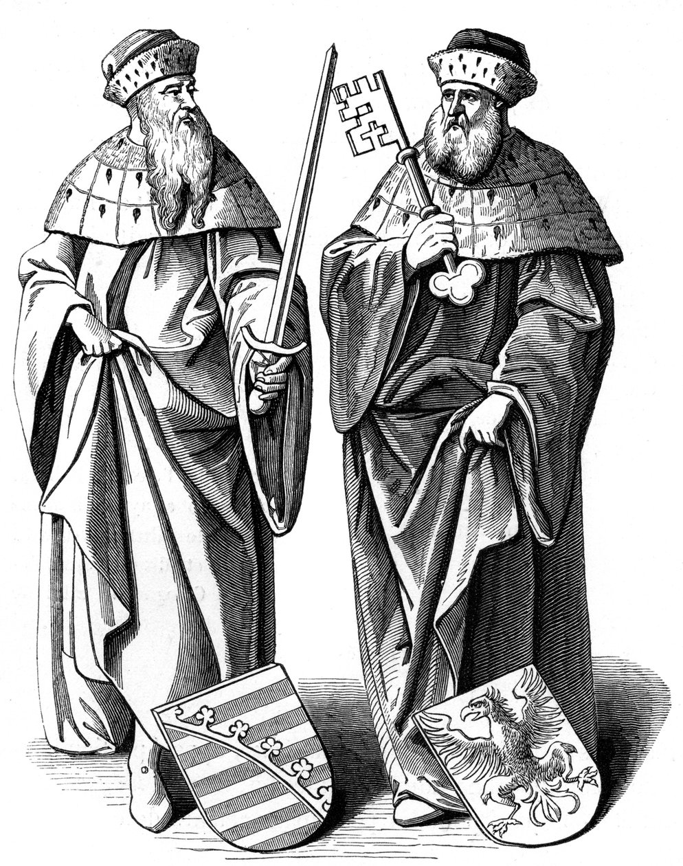 Szász herceg és Brandenburg márki, 1849. század XVI alkotó: Hieronymous Wierix