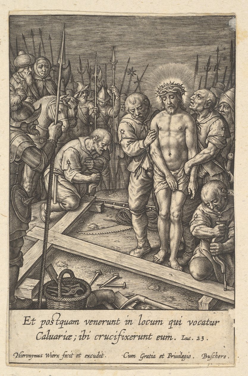 A keresztelőkészítés, 1619 előtt. alkotó: Hieronymous Wierix