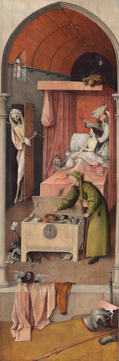 A halál és a fösvény alkotó: Hieronymus Bosch