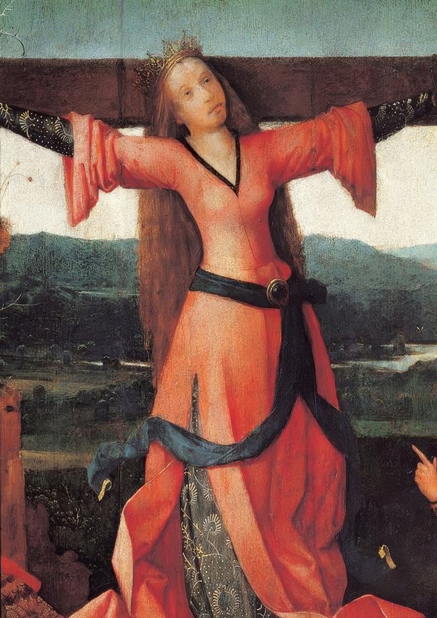 Szent Julia (vagy Liberata) keresztre feszítése alkotó: Hieronymus Bosch