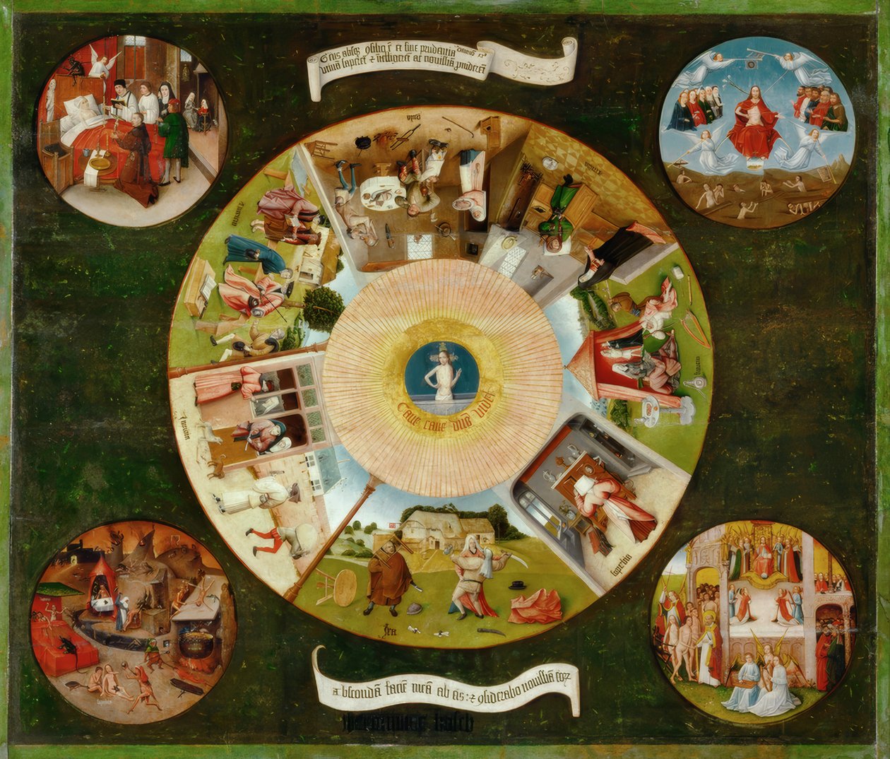 A hét főbűn és a négy utolsó dolog alkotó: Hieronymus Bosch
