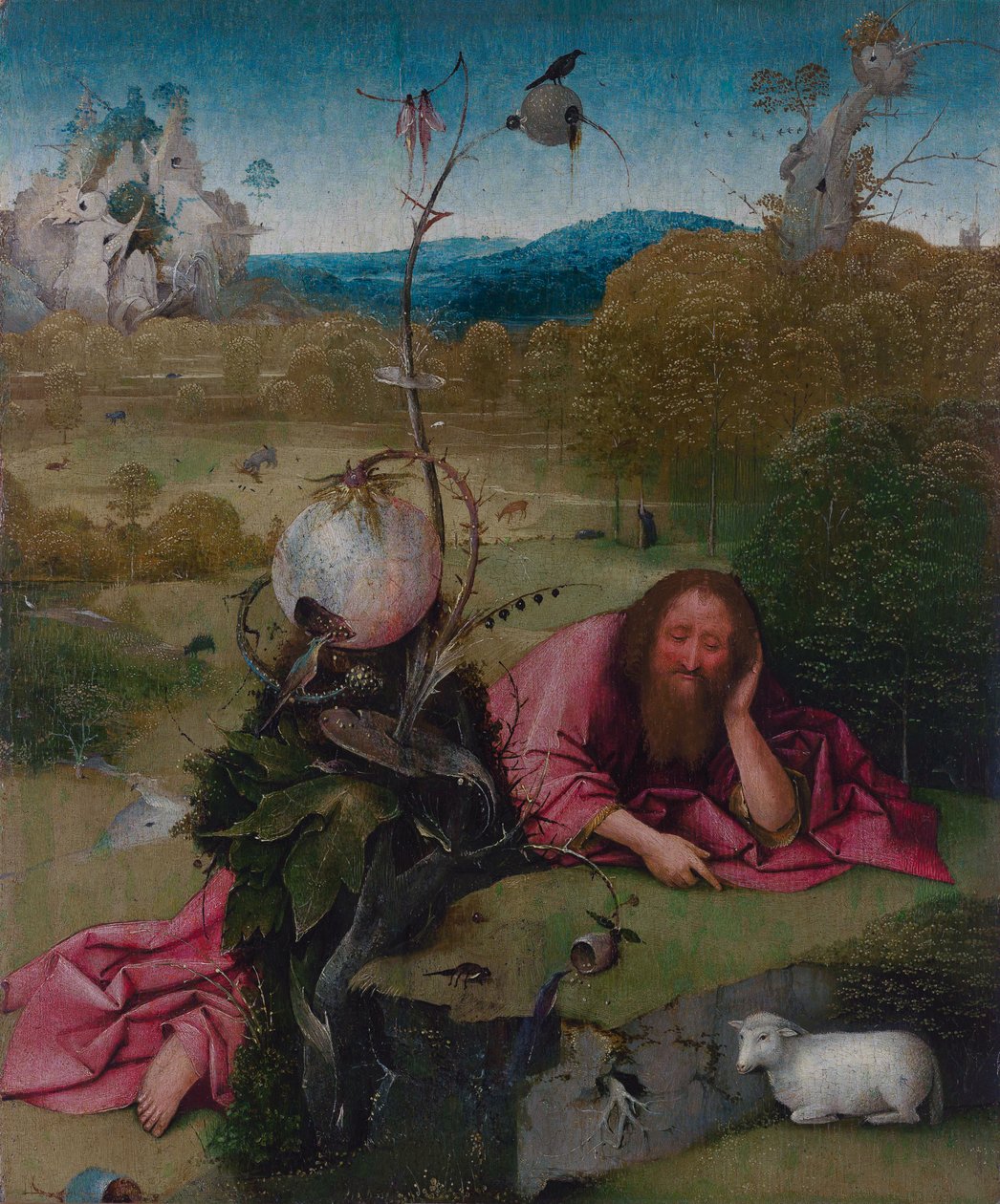 Keresztelő Szent János a pusztában alkotó: Hieronymus Bosch