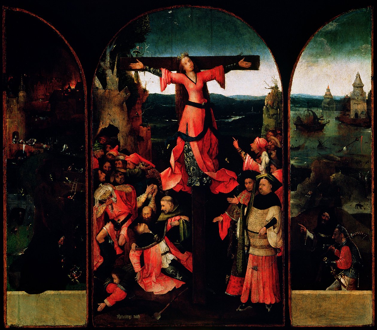 Szent Liberata triptichon alkotó: Hieronymus Bosch