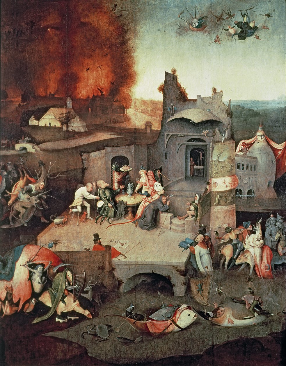 Szent Antal megkísértése, 1500 körül alkotó: Hieronymus Bosch