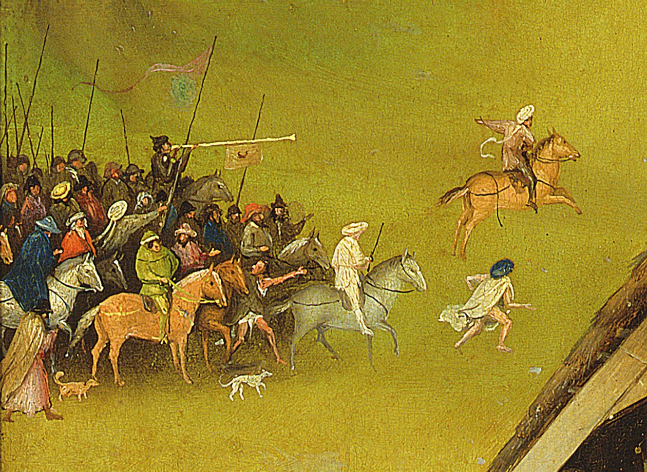 A mágusok imádása, a háttér részlete, 1510 (3427 részlet) alkotó: Hieronymus Bosch