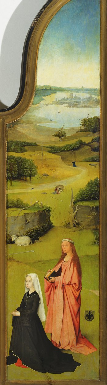 A Mágusok imádása, a jobb oldali panel részlete, 1510 olaj a panelen 3427 részlet alkotó: Hieronymus Bosch