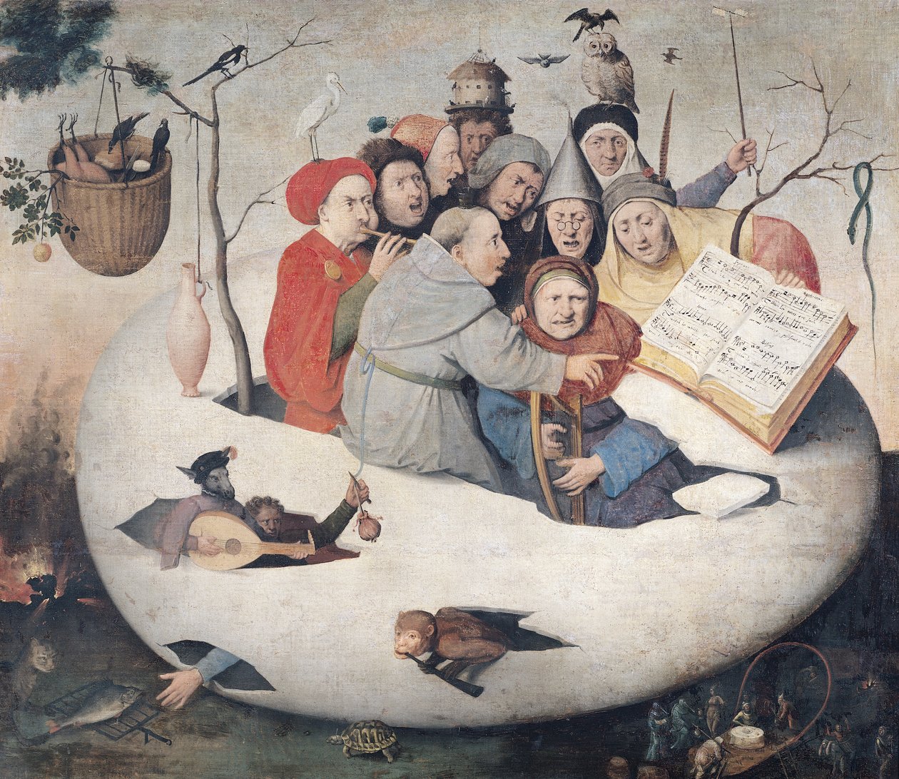 A koncert a tojásban alkotó: Hieronymus Bosch