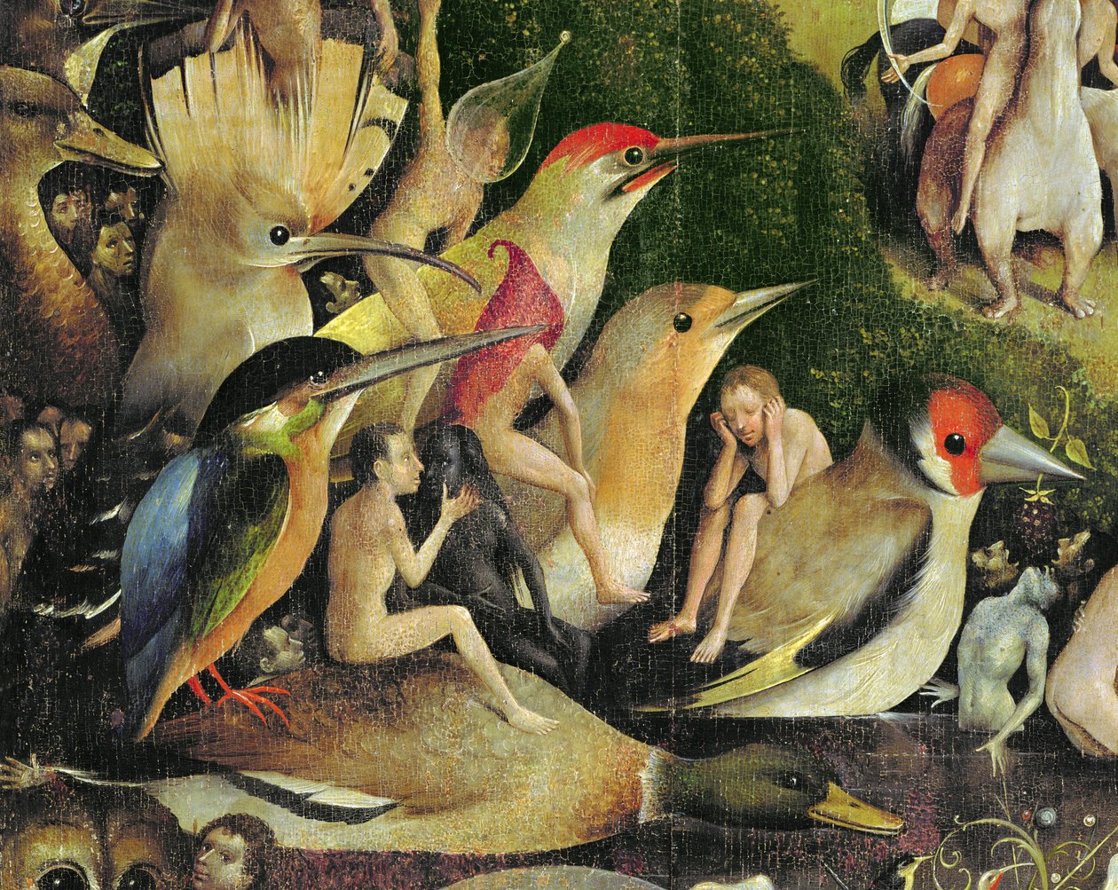 A Földi örömök kertje, 1500 körül (3425 részlet) alkotó: Hieronymus Bosch