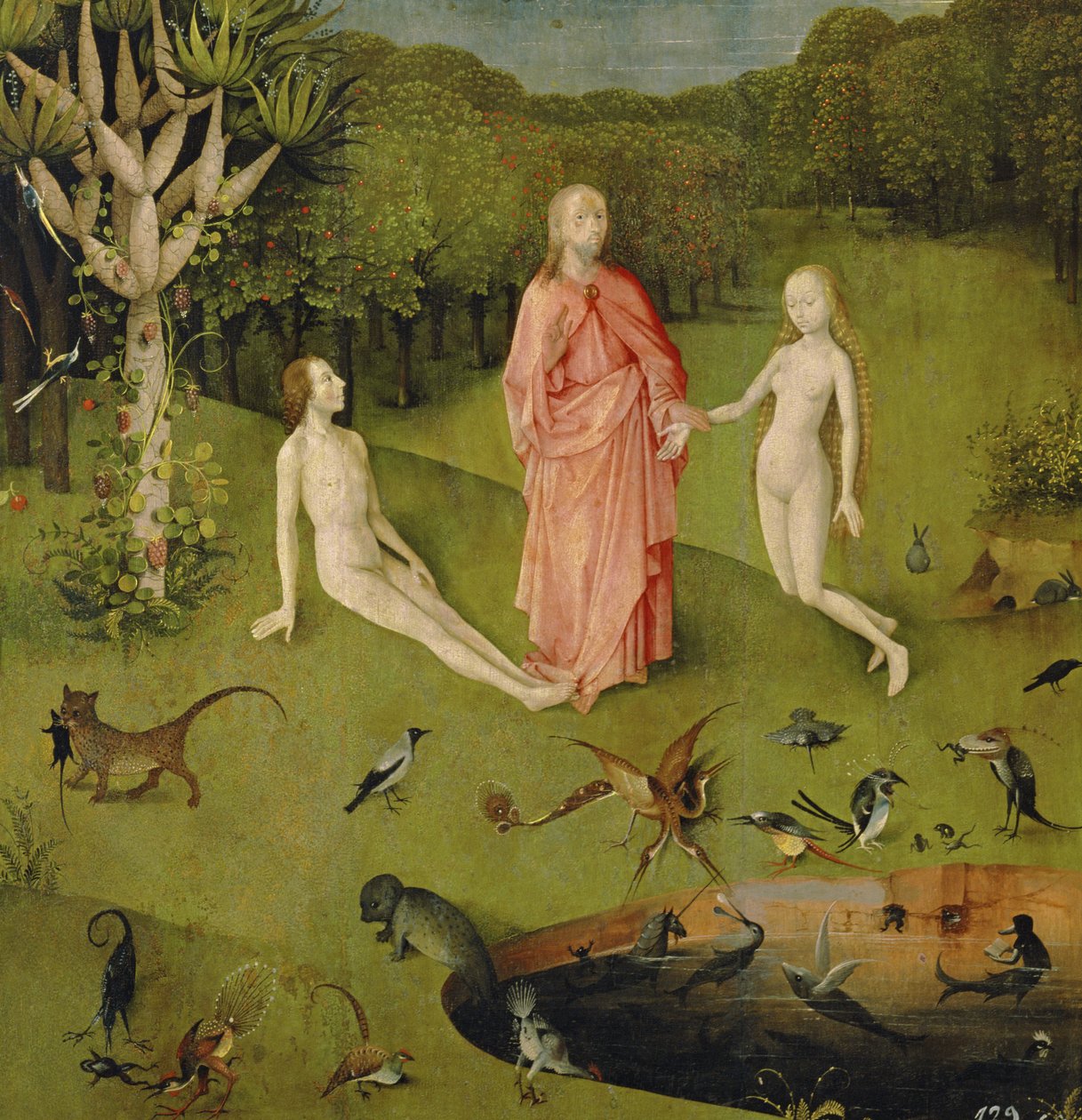 A Földi örömök kertje, 1500 körül (3425 részlet) alkotó: Hieronymus Bosch