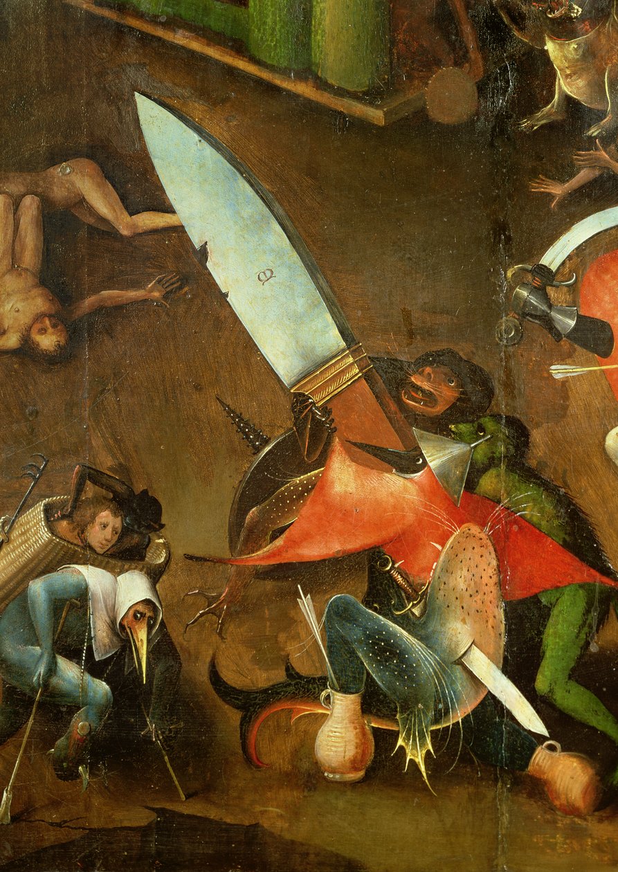 Az utolsó ítélet (oltárkép): A tőr részlete alkotó: Hieronymus Bosch