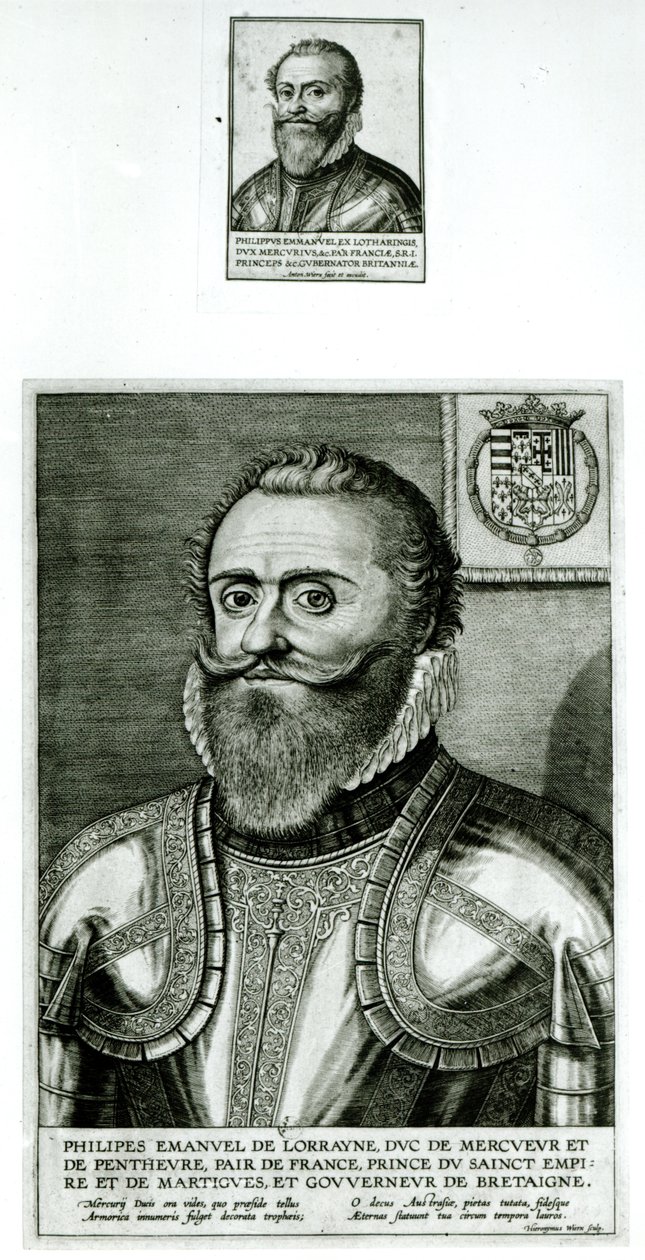 Philippe-Emmanuel de Lorraine, Mercoeur herceg (1558-1602) portréja alkotó: Hieronymus or Jerome Wierix