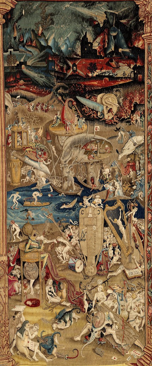A földi gyönyörök kertje. kb. 1560 (szőttes) alkotó: Hieronymus (after) Bosch