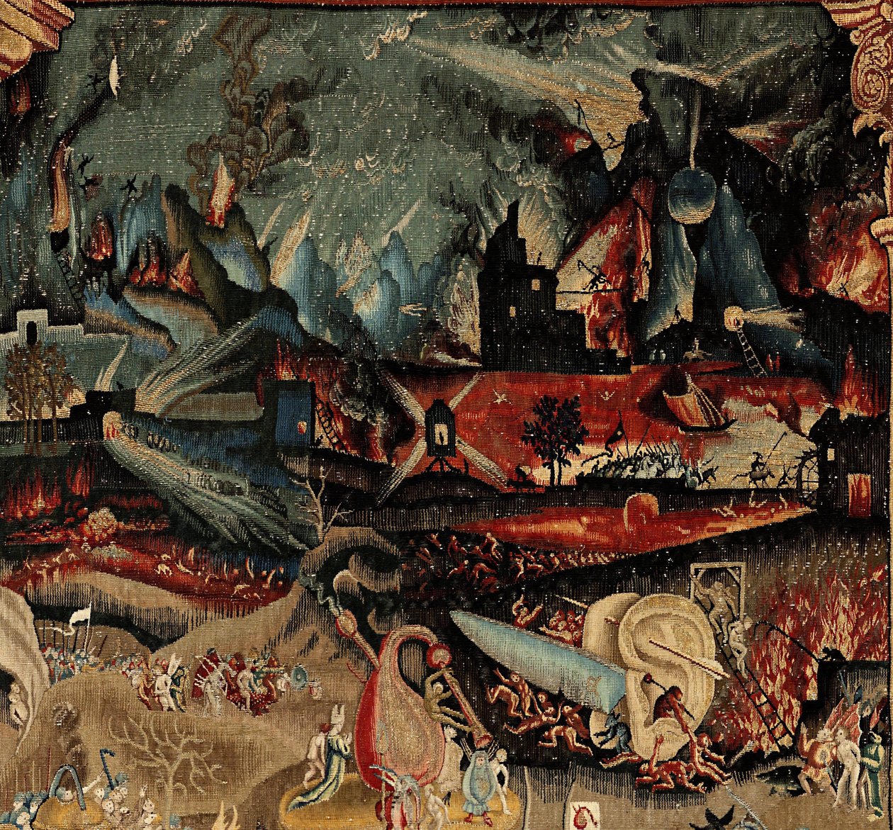 A földi gyönyörök kertje. kb. 1560 (szőttes) alkotó: Hieronymus (after) Bosch