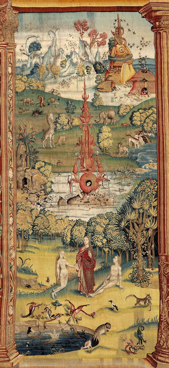 A földi gyönyörök kertje. kb. 1560 (szőttes) alkotó: Hieronymus (after) Bosch