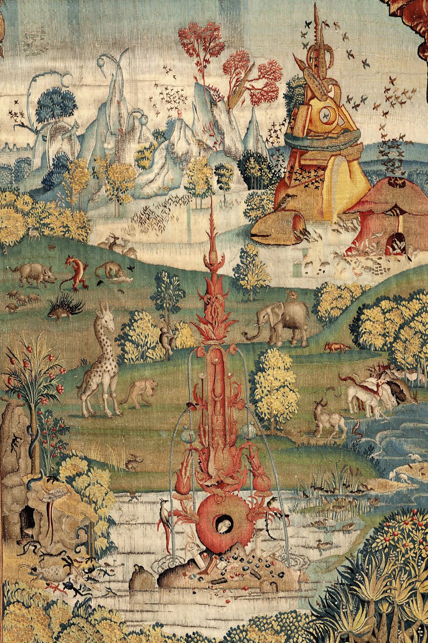 A földi gyönyörök kertje. kb. 1560 (szőttes) alkotó: Hieronymus (after) Bosch