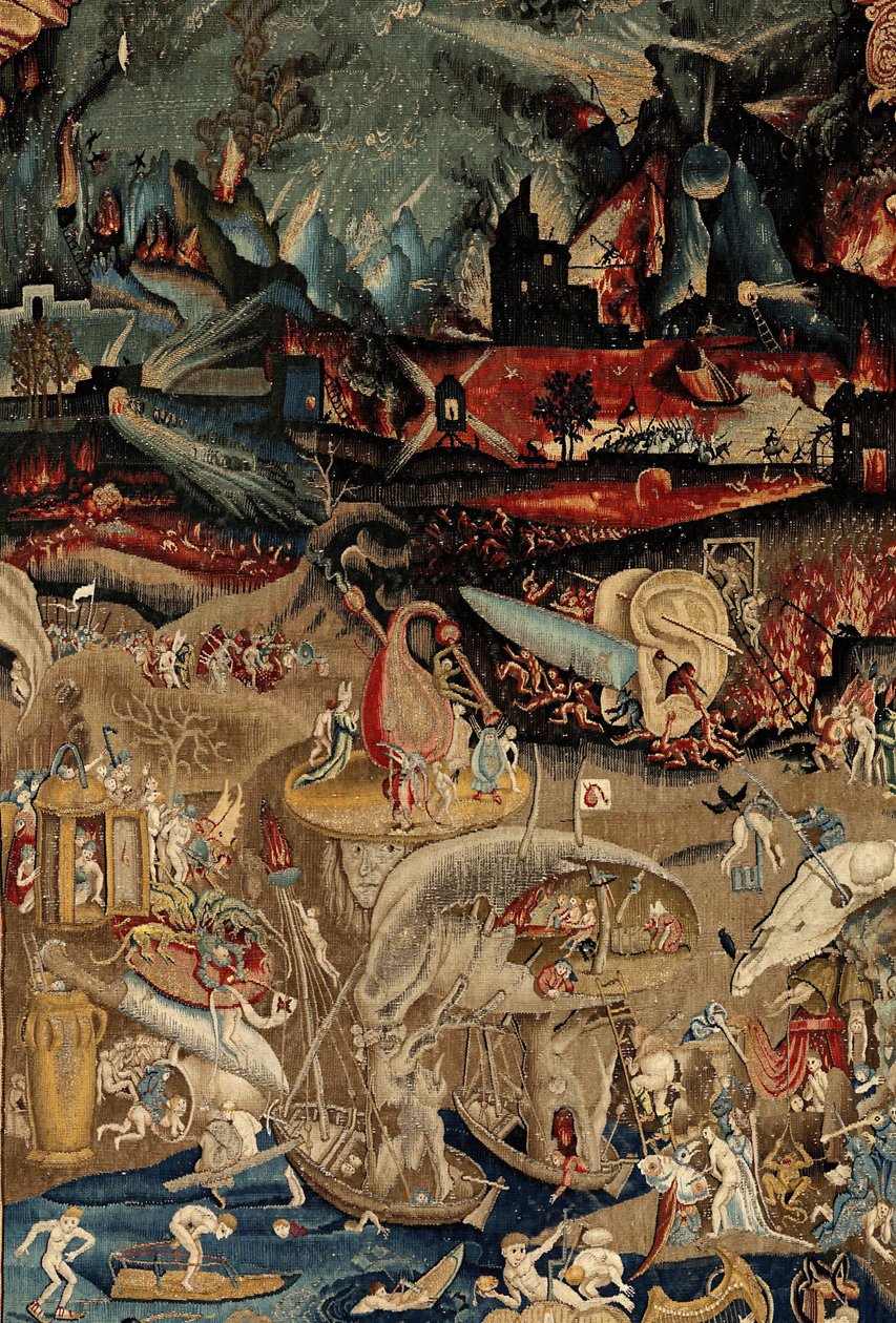 A földi gyönyörök kertje. kb. 1560 (szőttes) alkotó: Hieronymus (after) Bosch