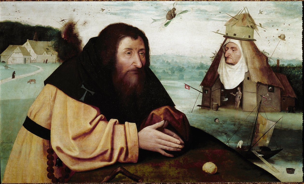 Szent Antal megkísértése (olaj, tölgyfa tábla, 1501 körül) alkotó: Hieronymus (after) Bosch