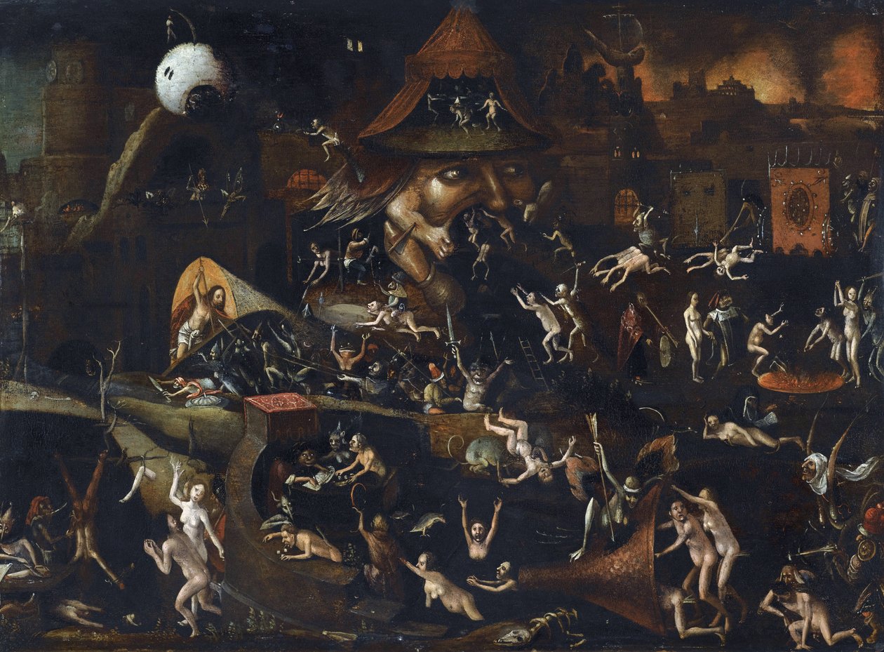 Descent to Hell – A pokol megrázkódtatása, Bosch, Hieronymus alkotó: Hieronymus (school of) Bosch
